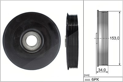 Schaeffler Ina Riemenscheibe, Kurbelwelle [Hersteller-Nr. 544007910] für Volvo, Mazda, Peugeot, Mini, Citroën, Ford von Schaeffler INA