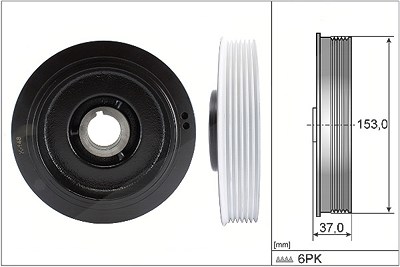 Schaeffler Ina Riemenscheibe, Kurbelwelle [Hersteller-Nr. 544005810] für Citroën, Fiat, Lancia, Peugeot von Schaeffler INA