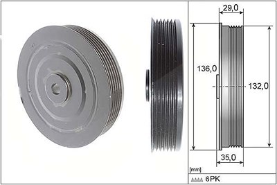 Schaeffler Ina Riemenscheibe, Kurbelwelle [Hersteller-Nr. 544000910] für Renault von Schaeffler INA