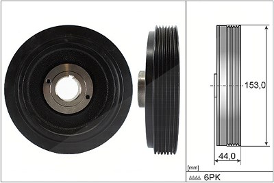 Schaeffler Ina Riemenscheibe, Kurbelwelle [Hersteller-Nr. 544004210] für Citroën, Fiat, Peugeot von Schaeffler INA