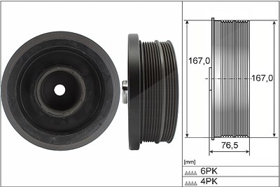 Schaeffler Ina Riemenscheibe, Kurbelwelle [Hersteller-Nr. 544008210] für BMW von Schaeffler INA