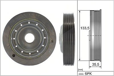 Schaeffler Ina Riemenscheibe, Kurbelwelle [Hersteller-Nr. 544009110] für Renault von Schaeffler INA