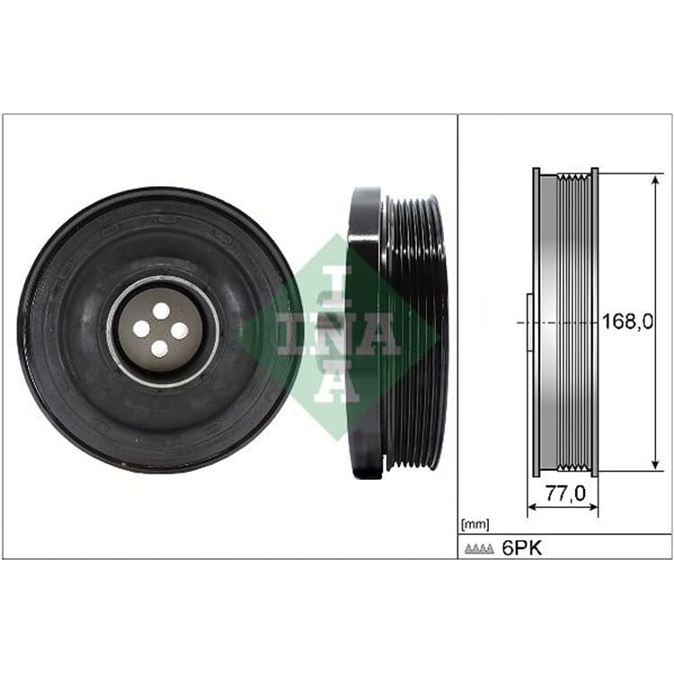 Ina Riemenscheibe f?r Kurbelwelle BMW 1er 3er 5er X1 X3 von INA