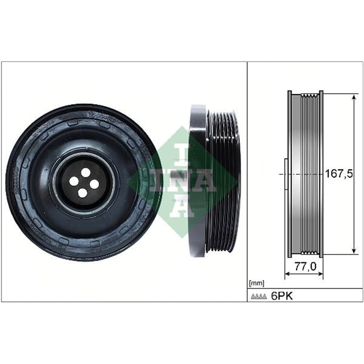 Ina Riemenscheibe f?r Kurbelwelle BMW 1er 3er 5er X3 von INA