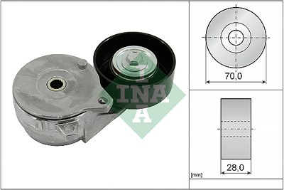 Schaeffler Ina Riemenspanner, Keilrippenriemen [Hersteller-Nr. 534081310] für Nissan, Renault von Schaeffler INA