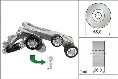 Schaeffler Ina Spannarm, Keilrippenriemen [Hersteller-Nr. 534044610] für Mercedes-Benz von Schaeffler INA