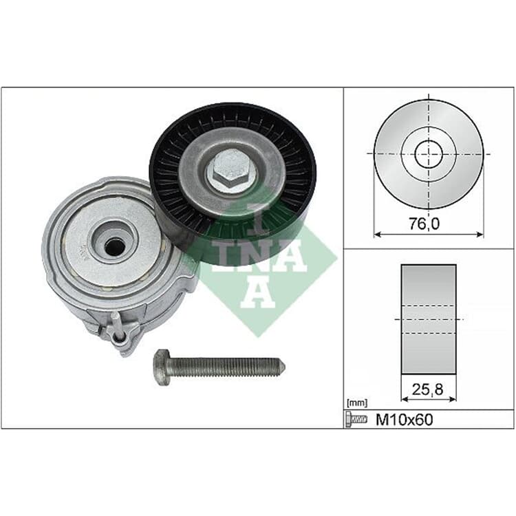 Ina Spannarm f?r Keilrippenriemen Audi A4 A5 A6 A7 A8 Q5 Q7 von INA