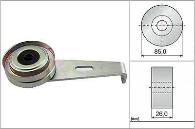 Schaeffler Ina Spannrolle, Keilrippenriemen [Hersteller-Nr. 531009710] für Citroën, Fiat, Lada, Lancia, Peugeot, Suzuki von Schaeffler INA