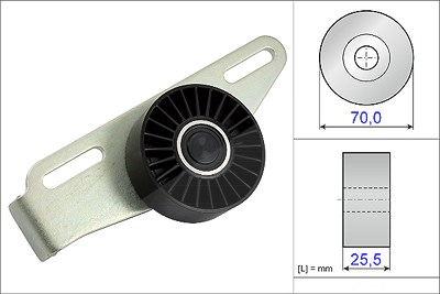 Schaeffler Ina Spannrolle, Keilrippenriemen [Hersteller-Nr. 531086810] für Dacia, Renault von Schaeffler INA