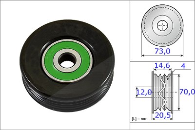 Schaeffler Ina Spannrolle, Keilrippenriemen [Hersteller-Nr. 531085210] für Lexus, Toyota von Schaeffler INA