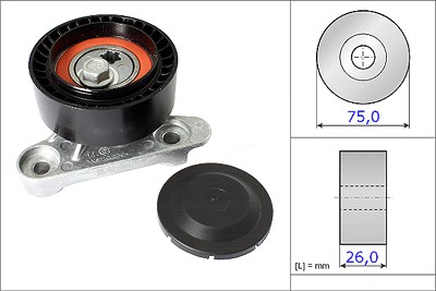 Schaeffler Ina Spannrolle, Keilrippenriemen [Hersteller-Nr. 531087110] für Seat, Skoda, VW von Schaeffler INA