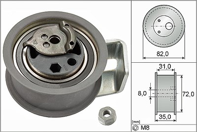 Schaeffler Ina Spannrolle, Zahnriemen [Hersteller-Nr. 531043620] für Ford, Audi, Seat, Skoda, VW von Schaeffler INA