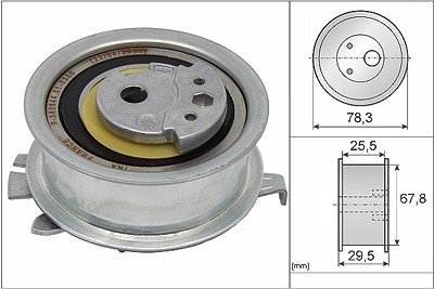 Schaeffler Ina Spannrolle, Zahnriemen [Hersteller-Nr. 531082510] für Audi, Seat, Skoda, VW von Schaeffler INA