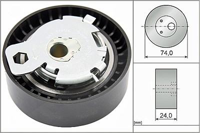 Schaeffler Ina Spannrolle, Zahnriemen [Hersteller-Nr. 531049710] für Ford von Schaeffler INA