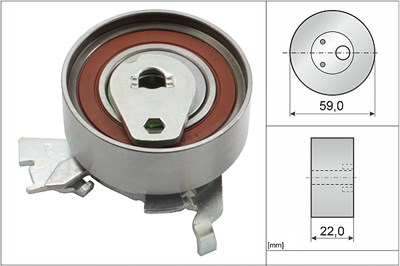 Schaeffler Ina Spannrolle, Zahnriemen [Hersteller-Nr. 531027330] für Opel von Schaeffler INA