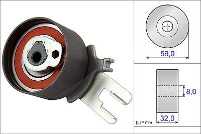 Schaeffler Ina Spannrolle, Zahnriemen [Hersteller-Nr. 531085910] für Volvo von Schaeffler INA