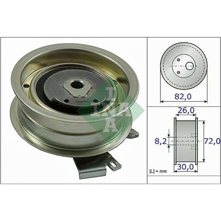 Ina Spannrolle f?r Zahnriemen Audi Seat Skoda VW von INA