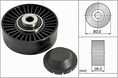 Schaeffler Ina Umlenk-/Führungsrolle, Keilrippenriemen [Hersteller-Nr. 532037020] für Alfa Romeo, Fiat, Lancia von Schaeffler INA