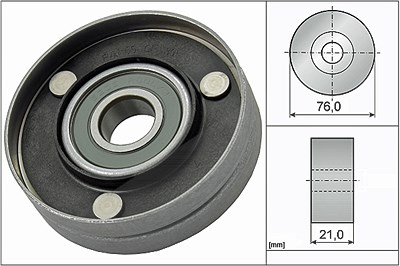 Schaeffler Ina Umlenk-/Führungsrolle, Keilrippenriemen [Hersteller-Nr. 532056710] für Audi, VW von Schaeffler INA