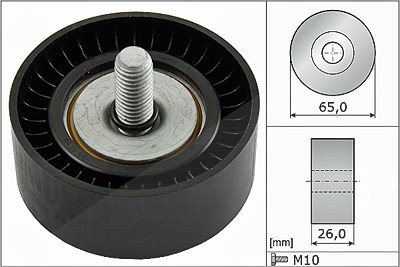 Schaeffler Ina Umlenk-/Führungsrolle, Keilrippenriemen [Hersteller-Nr. 532047910] für Audi, Skoda, VW von Schaeffler INA