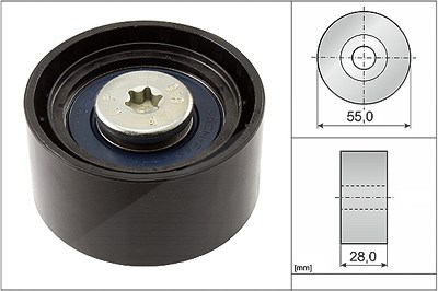 Schaeffler Ina Umlenk-/Führungsrolle, Keilrippenriemen [Hersteller-Nr. 532055610] für BMW von Schaeffler INA