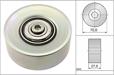 Schaeffler Ina Umlenk-/Führungsrolle, Keilrippenriemen [Hersteller-Nr. 532039810] für BMW von Schaeffler INA