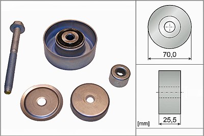 Schaeffler Ina Umlenk-/Führungsrolle, Keilrippenriemen [Hersteller-Nr. 532066510] für Buick, Cadillac, Chevrolet, Opel, Saab von Schaeffler INA