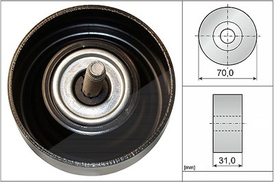 Schaeffler Ina Umlenk-/Führungsrolle, Keilrippenriemen [Hersteller-Nr. 532061410] für Chevrolet, Opel, Saab von Schaeffler INA