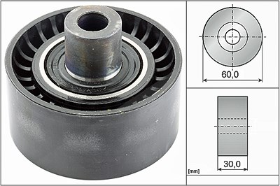 Schaeffler Ina Umlenk-/Führungsrolle, Keilrippenriemen [Hersteller-Nr. 532053810] für Citroën, Fiat, Peugeot, Toyota von Schaeffler INA