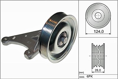 Schaeffler Ina Umlenk-/Führungsrolle, Keilrippenriemen [Hersteller-Nr. 532077310] für Citroën, Peugeot von Schaeffler INA