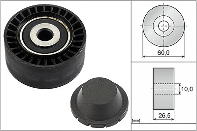 Schaeffler Ina Umlenk-/Führungsrolle, Keilrippenriemen [Hersteller-Nr. 532033110] für Peugeot, Opel, Fiat, Citroën, Ds, Toyota von Schaeffler INA