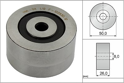 Schaeffler Ina Umlenk-/Führungsrolle, Keilrippenriemen [Hersteller-Nr. 532014310] für Citroën, Fiat, Lancia, Peugeot, Suzuki von Schaeffler INA