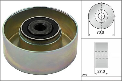 Schaeffler Ina Umlenk-/Führungsrolle, Keilrippenriemen [Hersteller-Nr. 532021410] für Citroën, Peugeot von Schaeffler INA