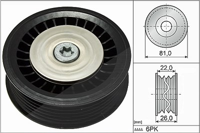 Schaeffler Ina Umlenk-/Führungsrolle, Keilrippenriemen [Hersteller-Nr. 532067810] für Dacia, Mercedes-Benz, Nissan, Renault von Schaeffler INA