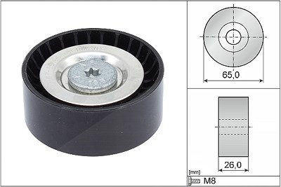 Schaeffler Ina Umlenk-/Führungsrolle, Keilrippenriemen [Hersteller-Nr. 532057110] für Mercedes-Benz, Jeep von Schaeffler INA