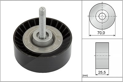 Schaeffler Ina Umlenk-/Führungsrolle, Keilrippenriemen [Hersteller-Nr. 532065210] für Ford, Volvo von Schaeffler INA