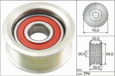 Schaeffler Ina Umlenk-/Führungsrolle, Keilrippenriemen [Hersteller-Nr. 532080310] für Honda von Schaeffler INA