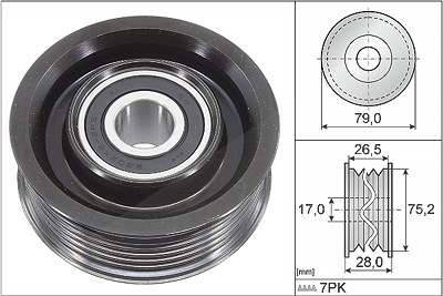 Schaeffler Ina Umlenk-/Führungsrolle, Keilrippenriemen [Hersteller-Nr. 532060910] für Lexus, Toyota von Schaeffler INA