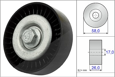 Schaeffler Ina Umlenk-/Führungsrolle, Keilrippenriemen [Hersteller-Nr. 532066910] für Mercedes-Benz von Schaeffler INA