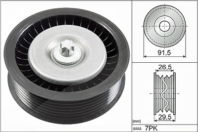 Schaeffler Ina Umlenk-/Führungsrolle, Keilrippenriemen [Hersteller-Nr. 532080810] für Mercedes-Benz von Schaeffler INA