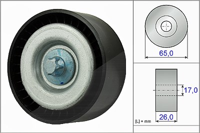 Schaeffler Ina Umlenk-/Führungsrolle, Keilrippenriemen [Hersteller-Nr. 532077710] für Mercedes-Benz von Schaeffler INA