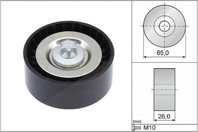 Schaeffler Ina Umlenk-/Führungsrolle, Keilrippenriemen [Hersteller-Nr. 532057010] für Dodge, Infiniti, Jeep, Mercedes-Benz von Schaeffler INA