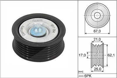 Schaeffler Ina Umlenk-/Führungsrolle, Keilrippenriemen [Hersteller-Nr. 532062910] für Mercedes-Benz von Schaeffler INA