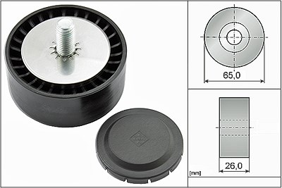 Schaeffler Ina Umlenk-/Führungsrolle, Keilrippenriemen [Hersteller-Nr. 532080210] für Mercedes-Benz von Schaeffler INA