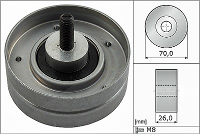 Schaeffler Ina Umlenk-/Führungsrolle, Keilrippenriemen [Hersteller-Nr. 532052410] für Mini von Schaeffler INA