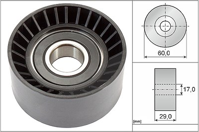 Schaeffler Ina Umlenk-/Führungsrolle, Keilrippenriemen [Hersteller-Nr. 532036420] für Mitsubishi, Nissan, Opel, Renault von Schaeffler INA