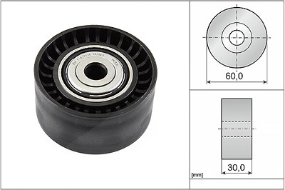 Schaeffler Ina Umlenk-/Führungsrolle, Keilrippenriemen [Hersteller-Nr. 532053410] für Dacia, Fiat, Mercedes-Benz, Nissan, Opel, Renault, Smart von Schaeffler INA