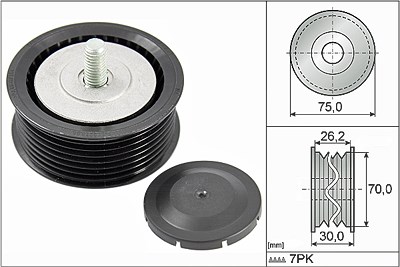 Schaeffler Ina Umlenk-/Führungsrolle, Keilrippenriemen [Hersteller-Nr. 532080010] für Porsche von Schaeffler INA