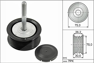 Schaeffler Ina Umlenk-/Führungsrolle, Keilrippenriemen [Hersteller-Nr. 532079210] für Porsche von Schaeffler INA