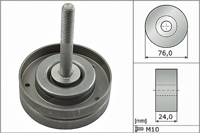 Schaeffler Ina Umlenk-/Führungsrolle, Keilrippenriemen [Hersteller-Nr. 532050010] für Seat, Skoda, VW von Schaeffler INA